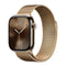 Lunark Watch Series 11 (46mm) Gold Aluminium Case with Gold Milanese Loop (Free Size)