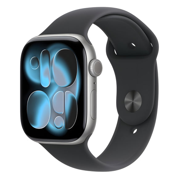 Lunark Watch Series 11 (46mm) Space Grey Aluminium Case with Black Sport Band (Free Size)
